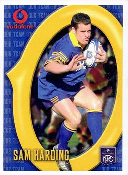 2003 Otago Rugby Football Union Our Team Collector Series #NNO Sam Harding Front